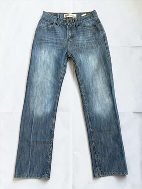 Levi's 514 Size 20 Slim Straight Fit Blue Jeans Denim Cotton W28 L30 EUC Teens